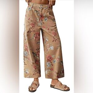 Loveimgs Women Mid Rise Cropped Wide Leg Jeans Size XS